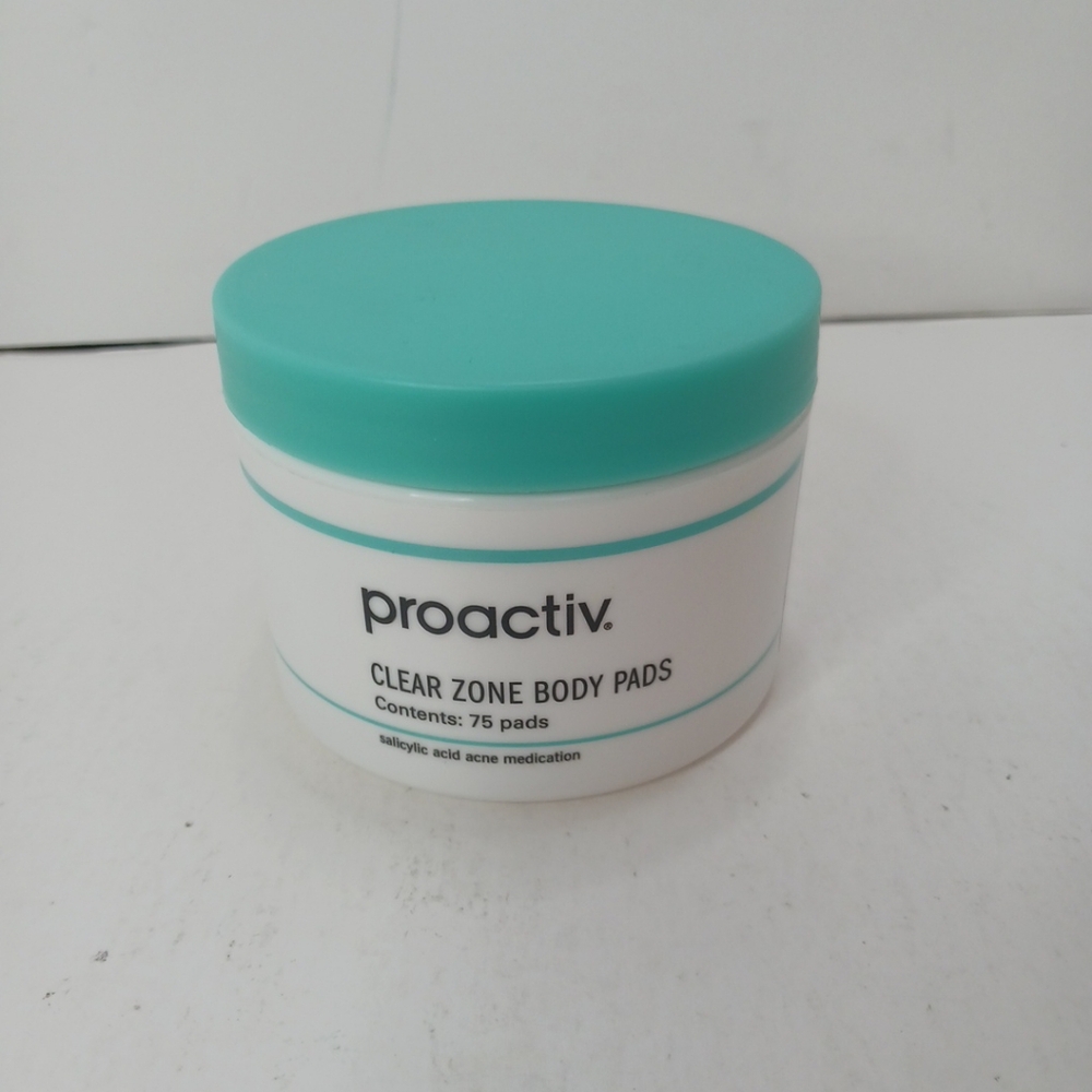 Proactiv CLEAR ZONE BODY PADS 75 Pads Salicylic Acid Acne Medication EXP 04/2026